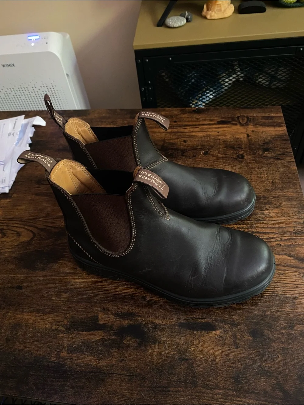 Blundstone Men's Chukka Boots in Dark Brown Leather